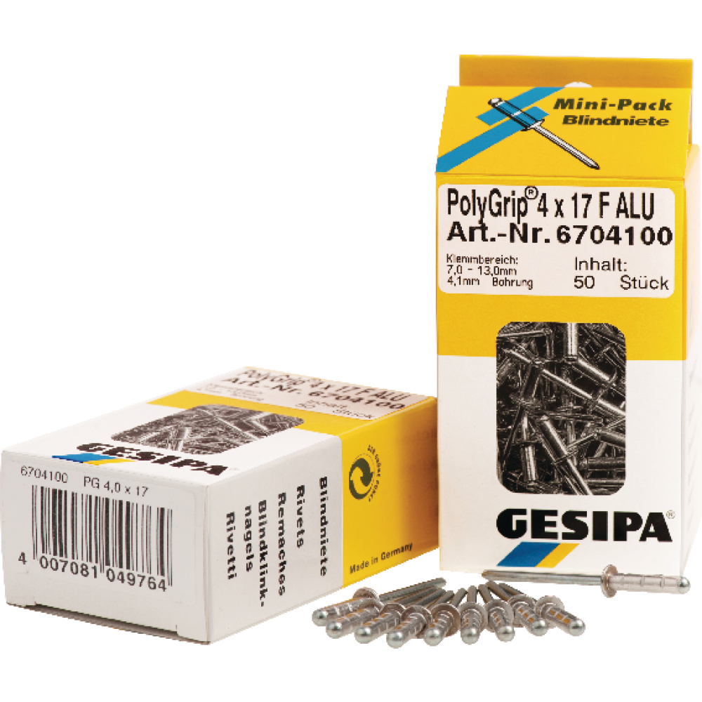 Mini-Pack PolyGrip Alu/Stahl 4,8 x 10 Gesipa