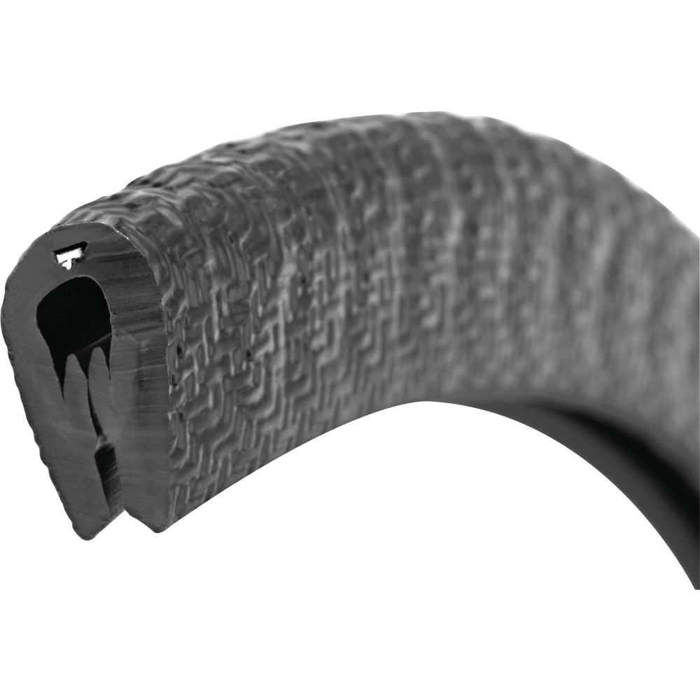 FORTIS Kantenschutz flexibel rund 10 m schwarz 6,5x9,5 mm