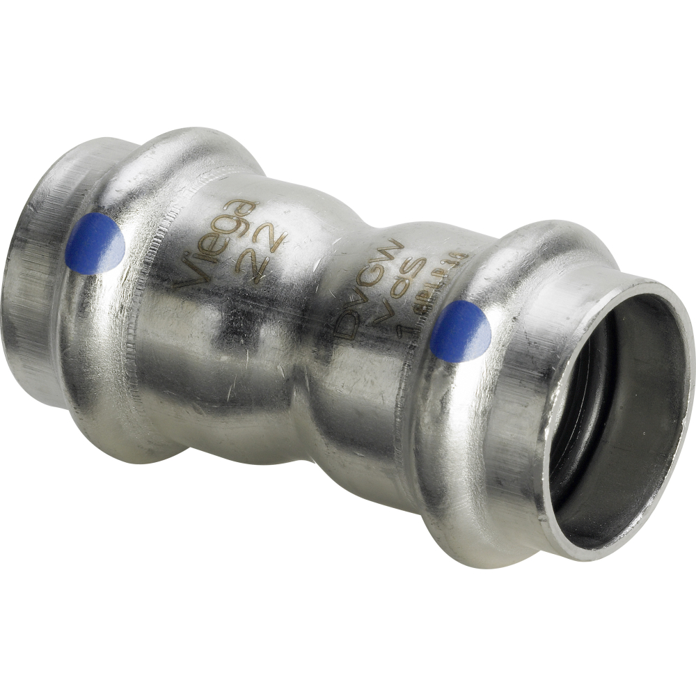 Viega Muffe Sanpress Inox 2315 LF 54mm, mit SC- Contur, labs-frei