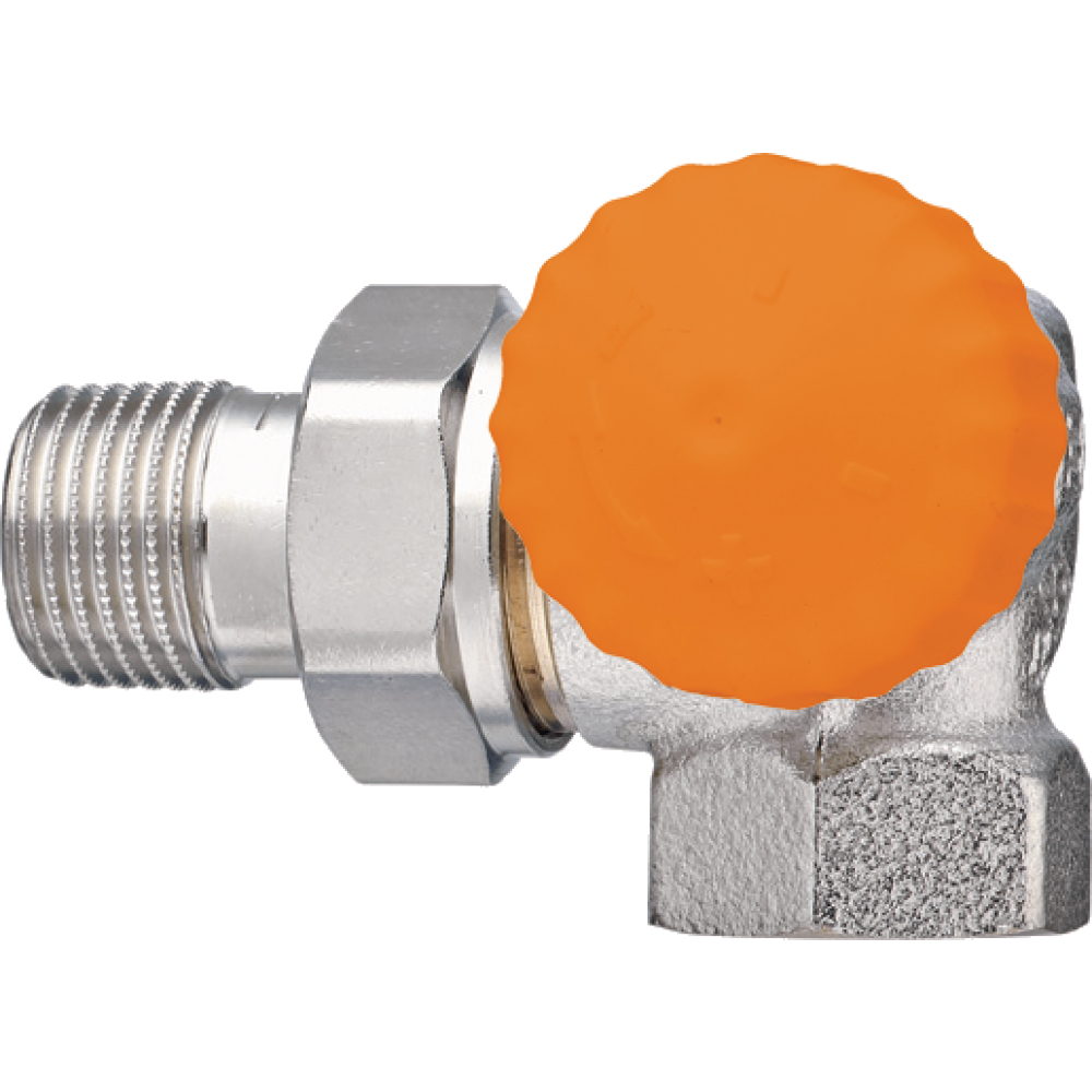 Thermostat-Ventilunterteil Eclipse Winkeleck rech.