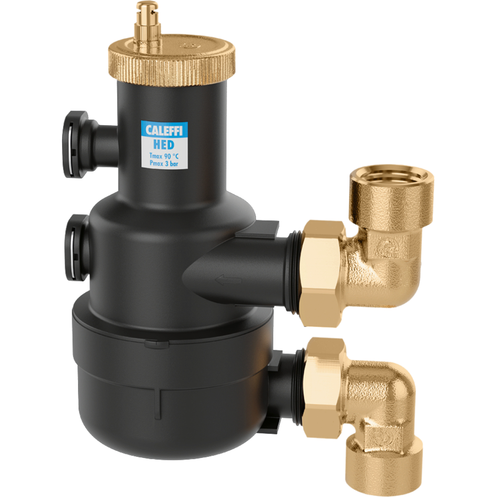Caleffi Hocheffizienzentlüfter HED d= 22mm, Klemmringverschraubung