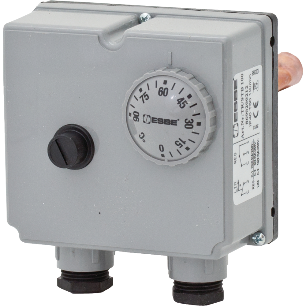Doppeltauchthermostat TIB121 100mm