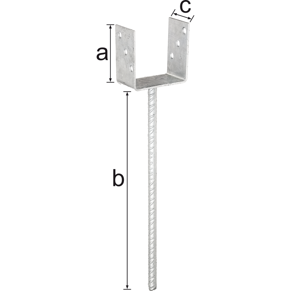 Pfostenträger 100x400mm feuerverzinkt
