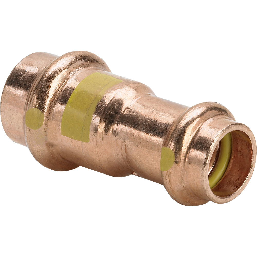 Viega Muffe mit SC Profipress G 2615.2 für Gas in 15x12mm Kupfer