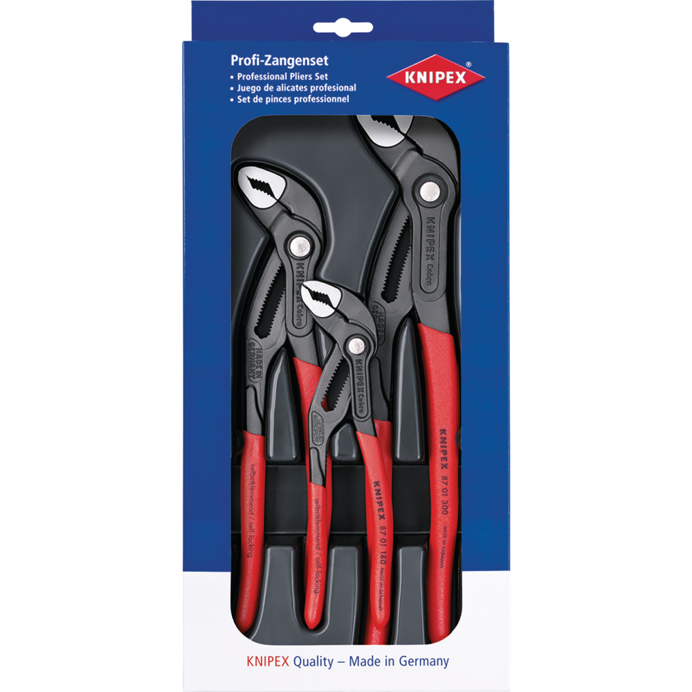 KNIPEX Wasserpumpenzangen-Set Cobra®-Paket