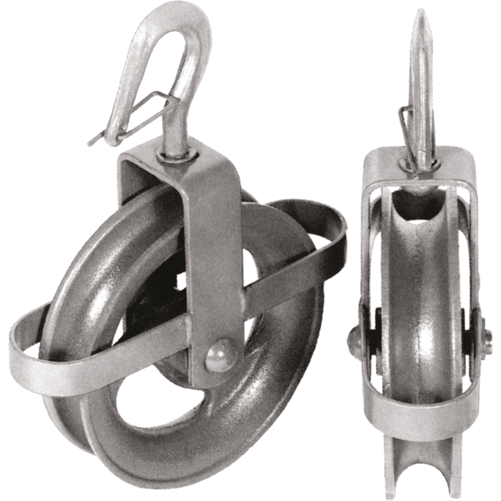 HBS-Baurolle für Hanfseil 190mm max. 100kg Last