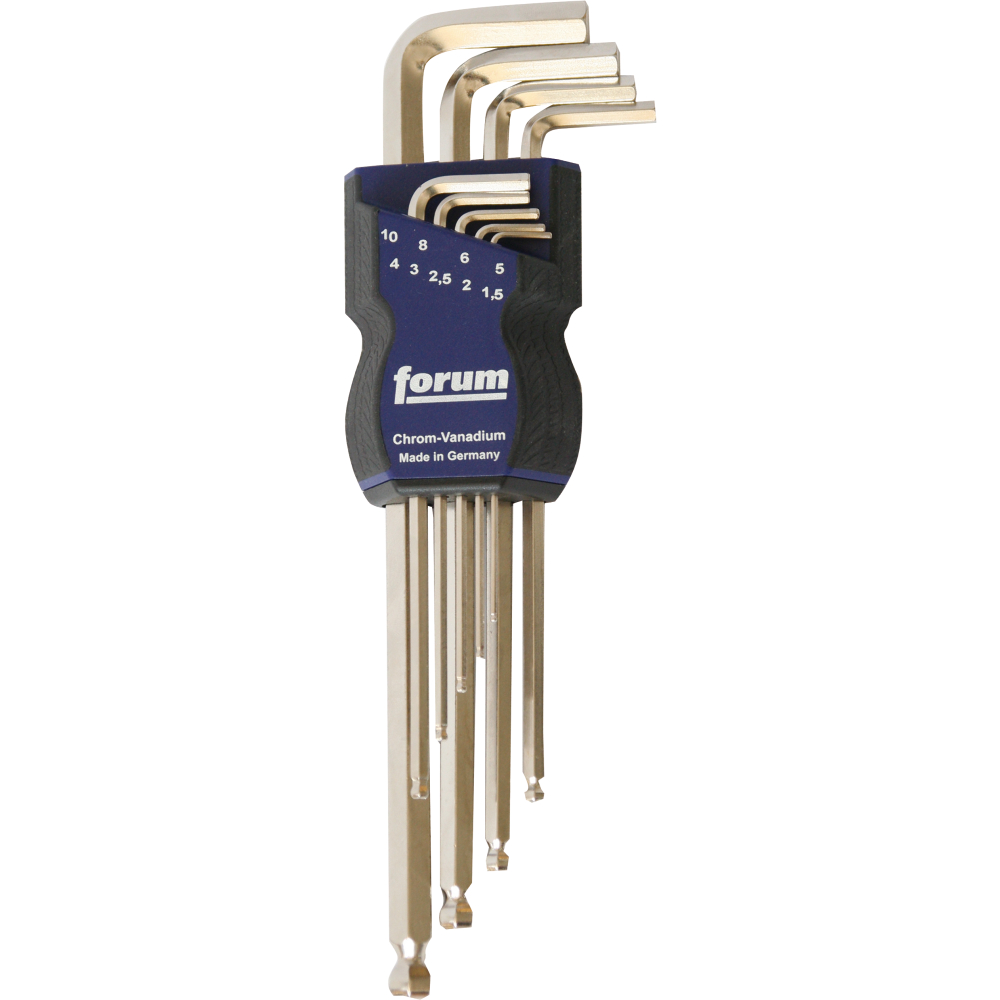 FORUM 6kt-Schl.-Satz DIN911L 1,5-10mm Kugelk.