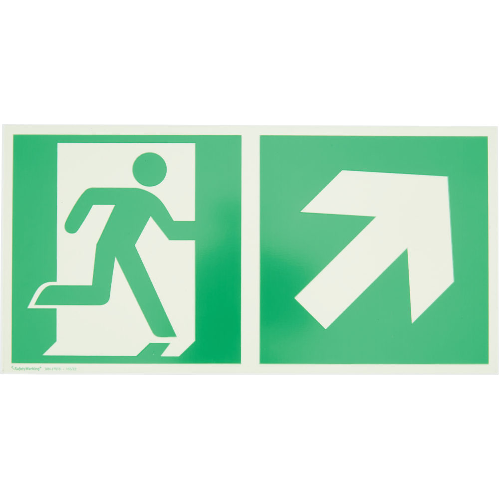 R-Schild,Rett.weg re auf 30x15cm,Alu,nachl.