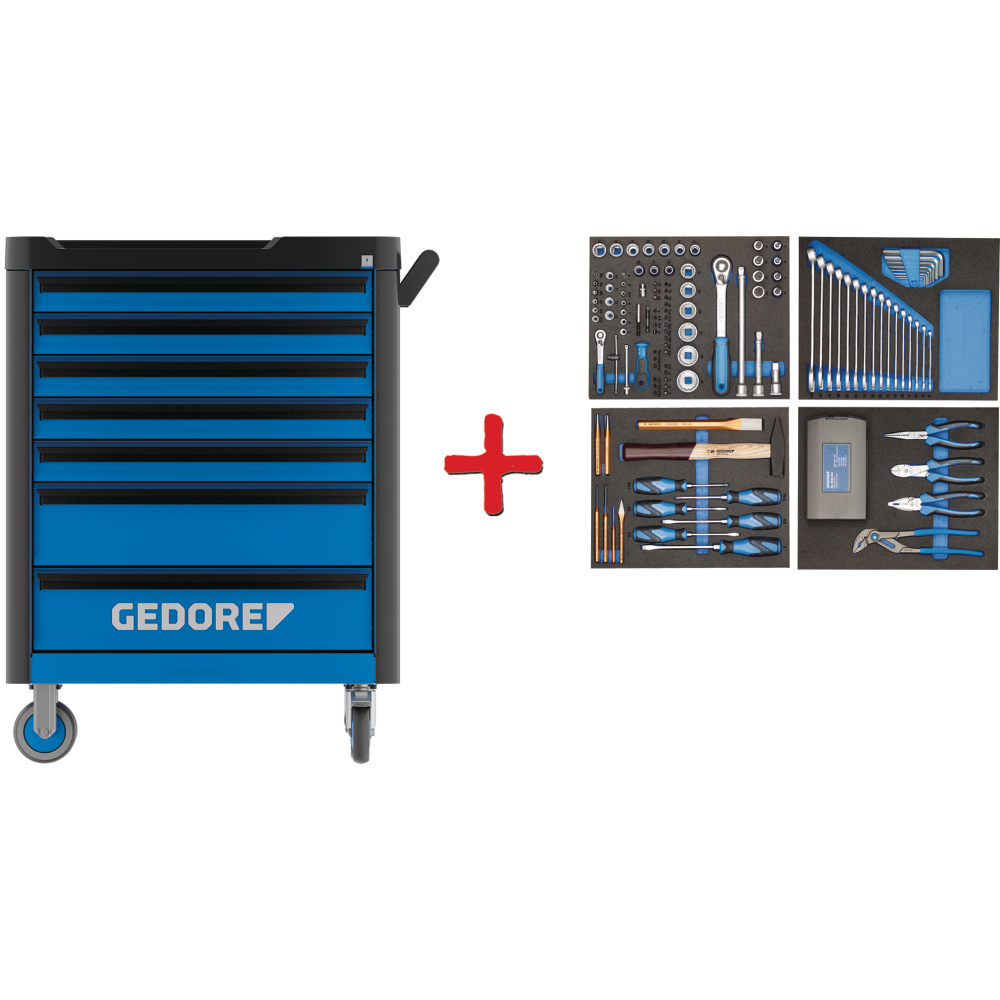 Werkzeugwagen workster highline+Werkzeugsortim.