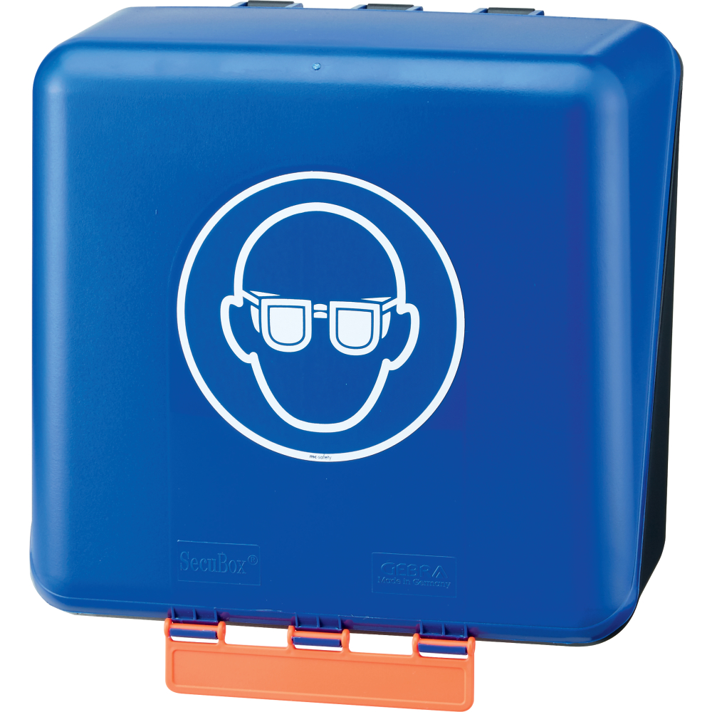 Gebra Aufbewahrungsbox SecuBox® Midi Standard für Vollsichtbrillen blau