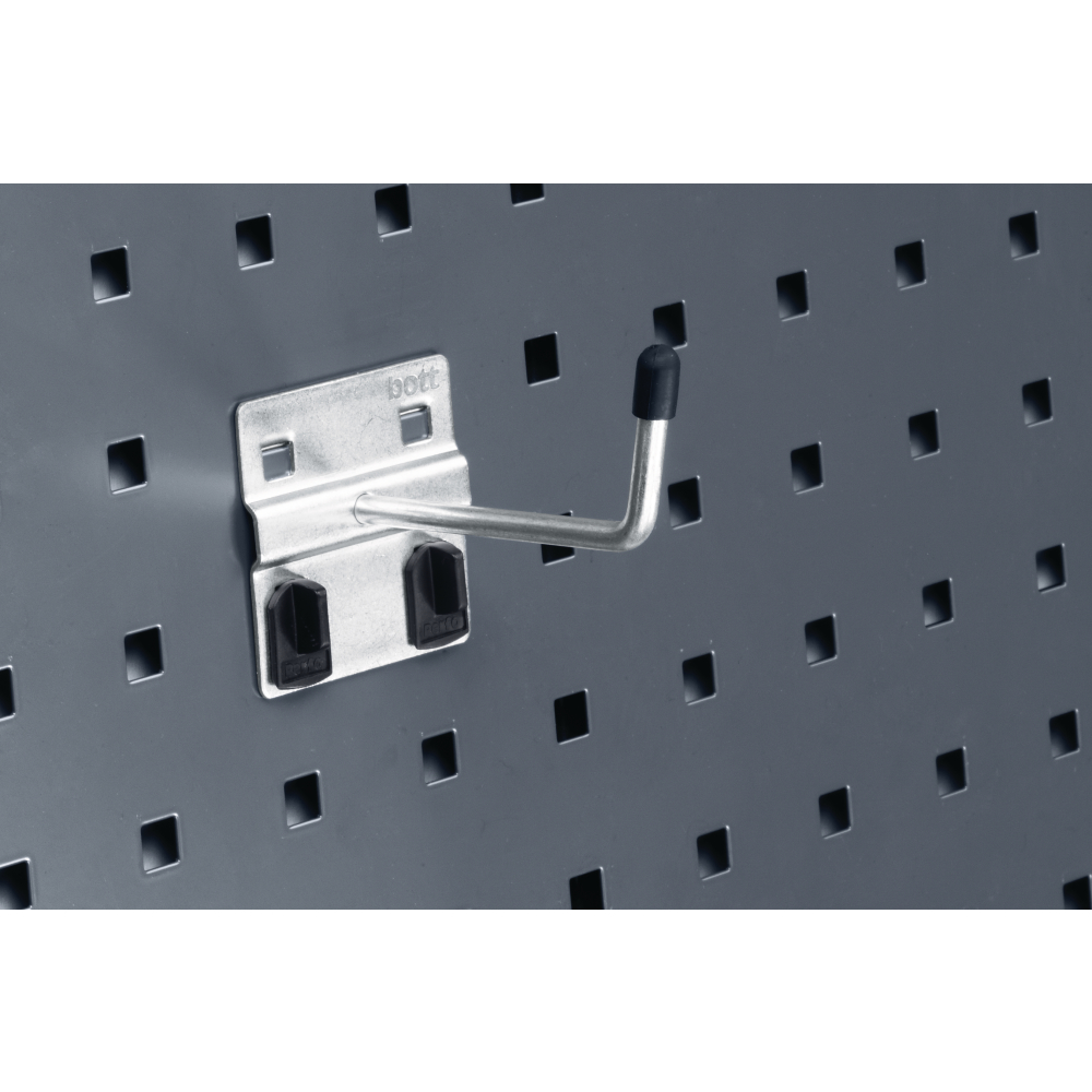 Haken plus D=6mm T=25mm mit breiter Grundplatte