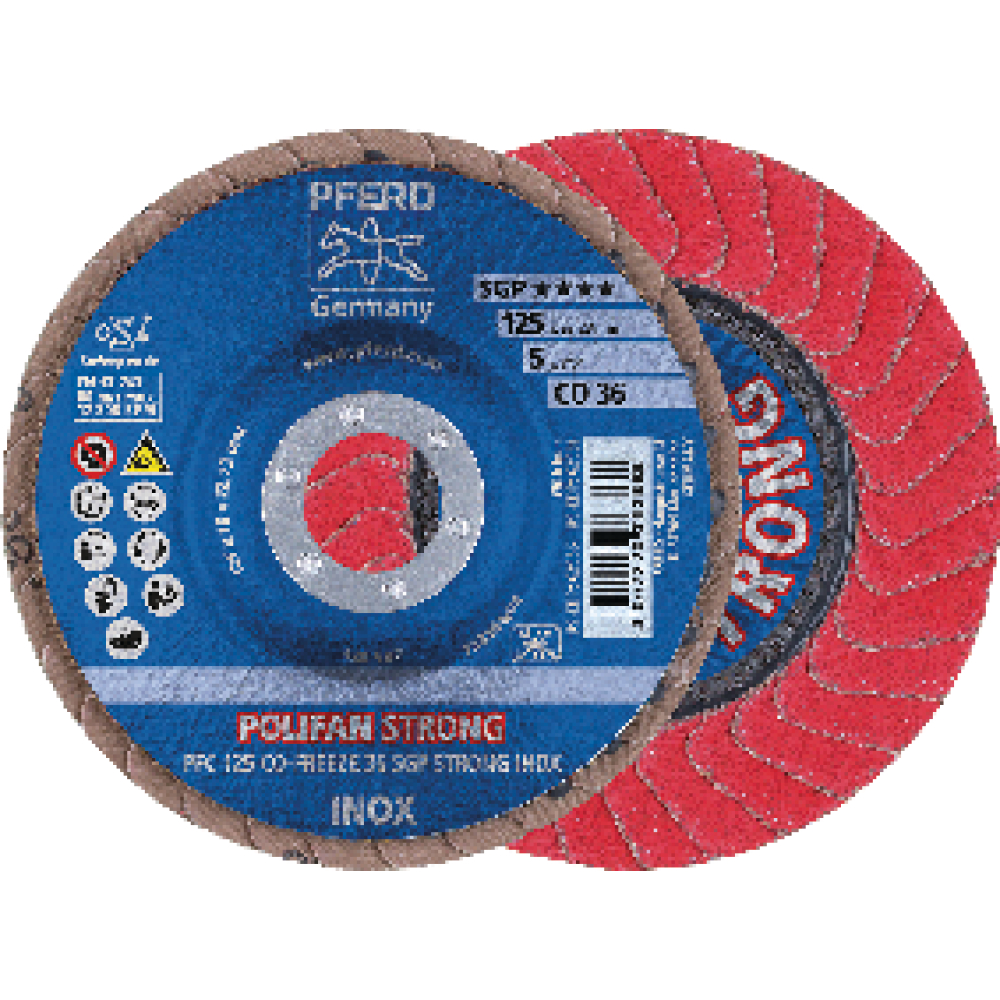 Fächerschleifscheibe CO36FREEZE SGP STRONG 125mm K36 Pferd