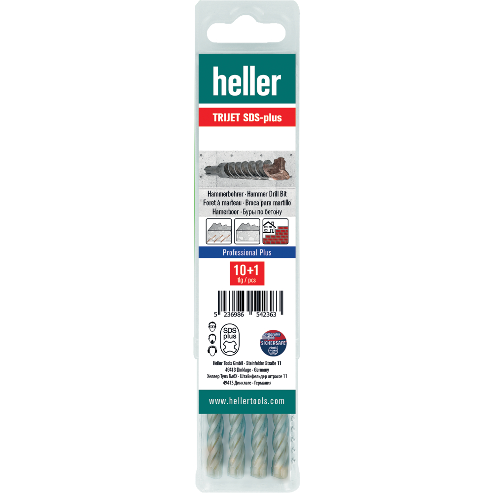 Hammerbohrer Trijet SDS-Plus Multipack