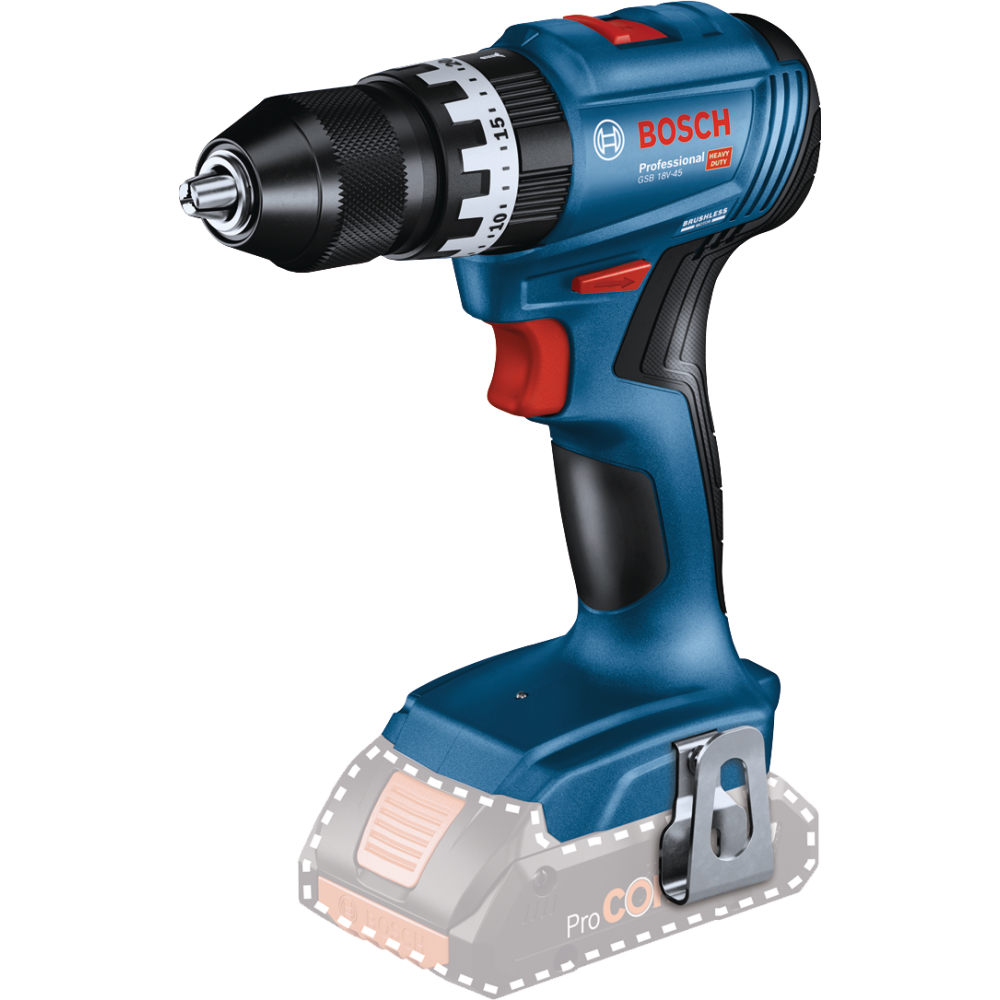 Bosch Akku-Schlagbohrschrauber 18V c&g GSB 18V-45 21/45Nm solo