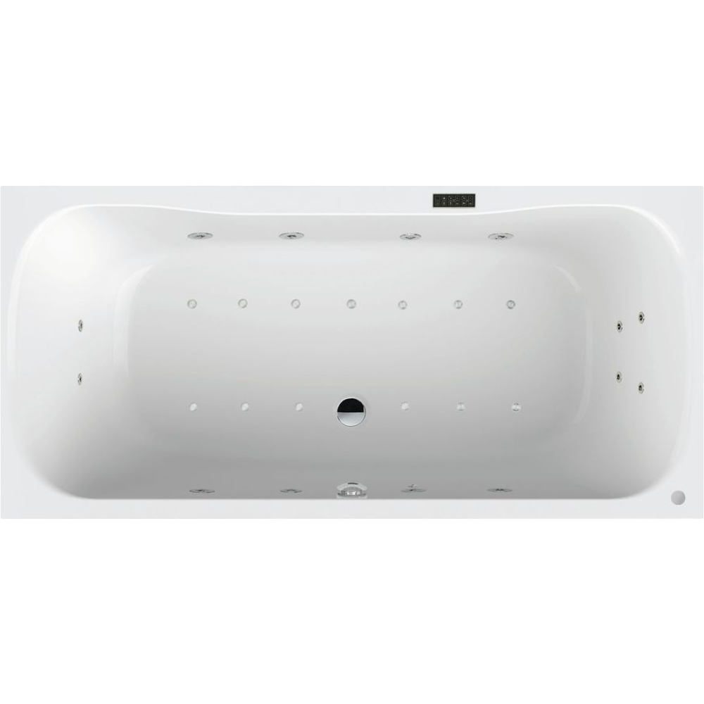 FORMAT Design Duo-Poolwanne 190x90cm, ComfortPlus, Rückendüsen r, we