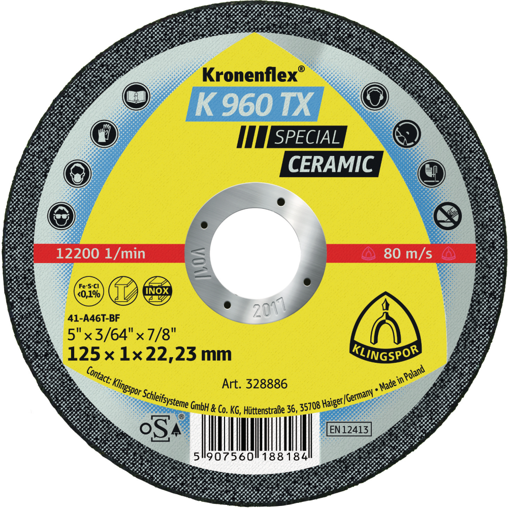 Trennscheibe K 960 TX 115 x 1 mm ger. Klingspor