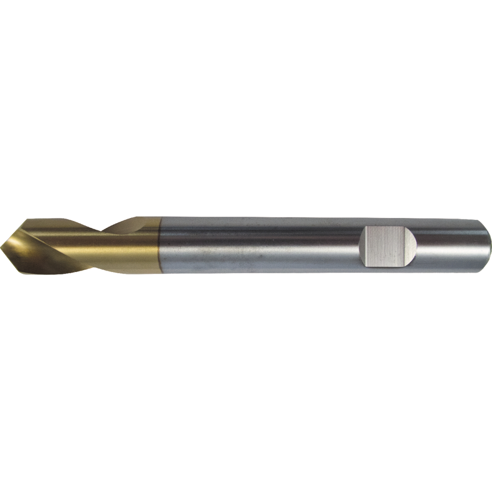 NC-Anbohrer mit zylindrischem Schaft 90° TiN