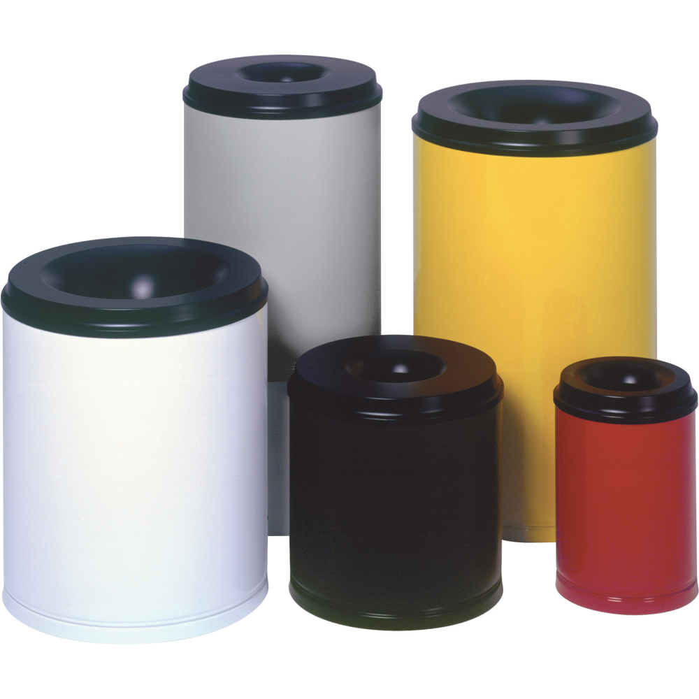 Papierkorb 50 l blau selbstlöschend