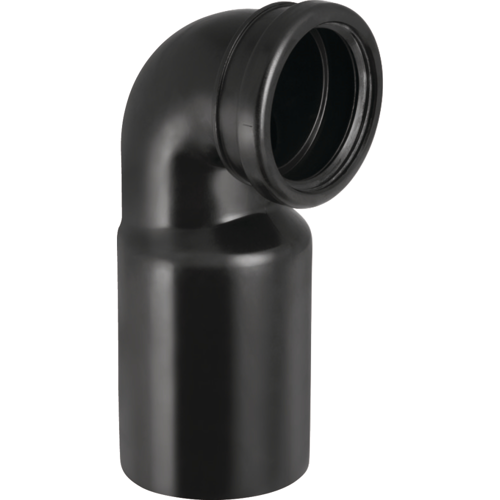 PE-Wandklosettbogen 90mm 90Grad 366.925.16.1
