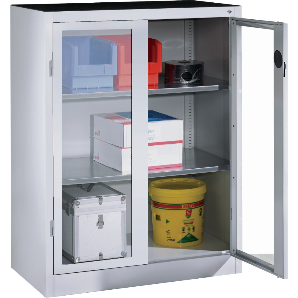 Schrank mit Sichtfenster 8531-055 / 7035 / 5010