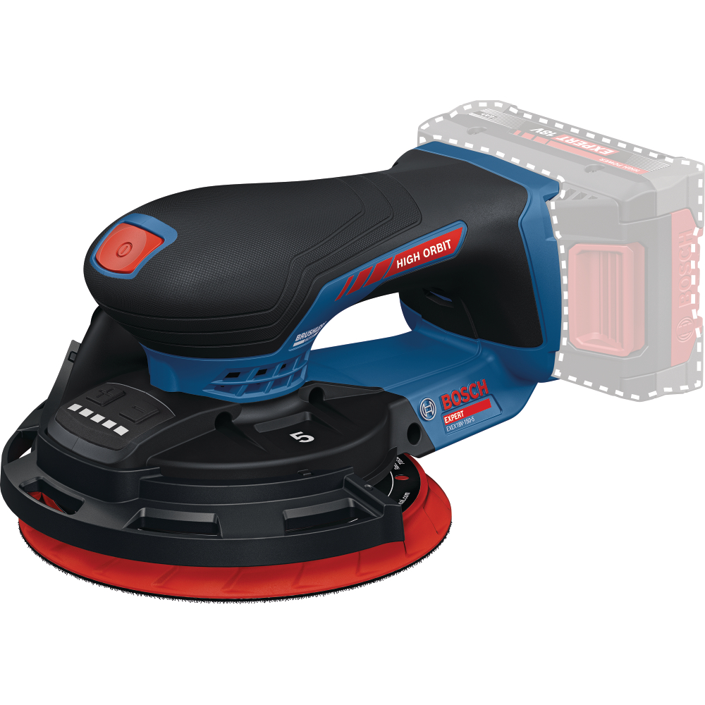Bosch Akku-Exzenterschleifer Expert 18V EXEX18V-150-5, solo in L-BOXX