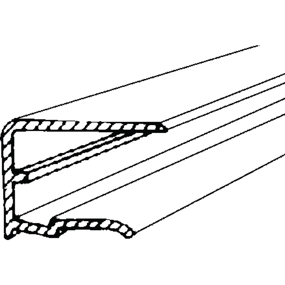 alwo®-Abschlußpr. T6 blank 2100mm f.Makrolon SDP 6mm