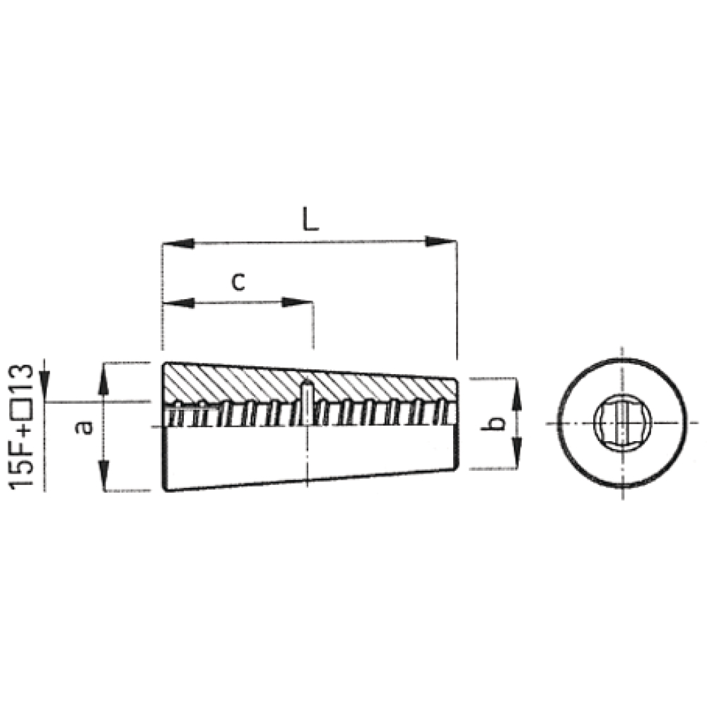 Vorlaufkonus Typ 30 D15,0 98mm verzinkt
