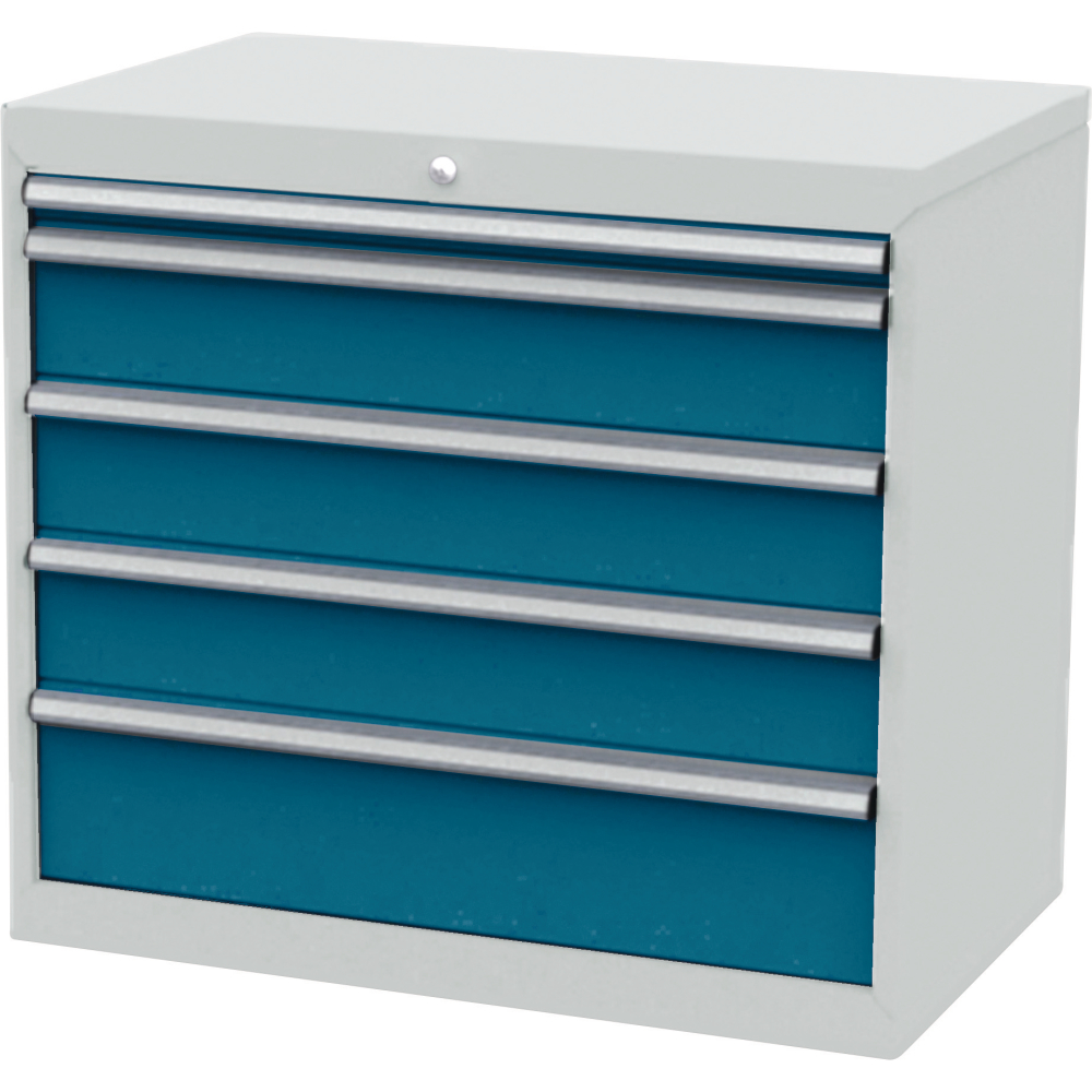 Schubladenschrank FS9 5S H820mm RAL7035/5010FORUM