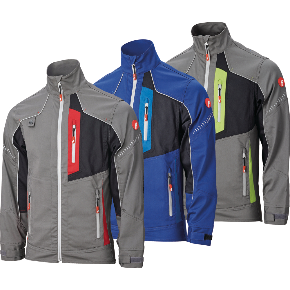 Fortis Jacke Flex kornblau/schwarz/blau Größe 3XL