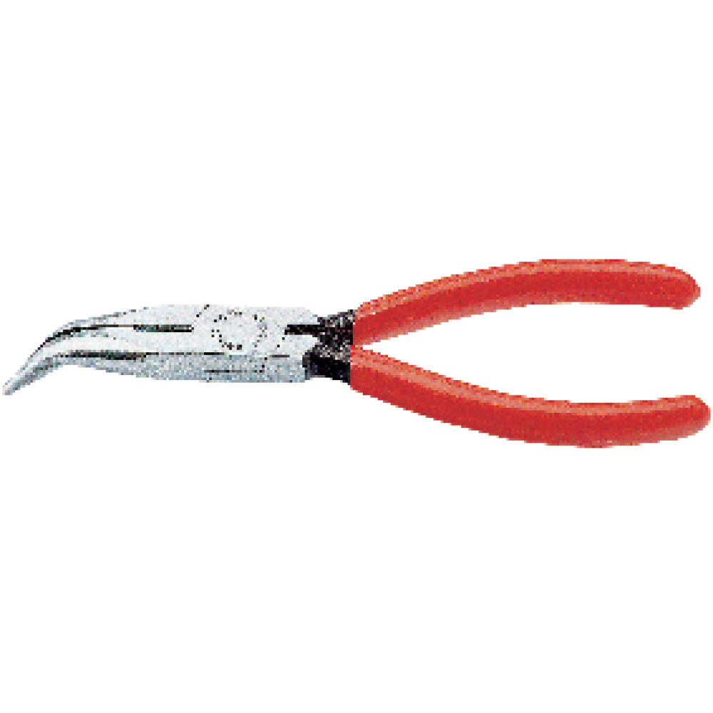 KNIPEX Flachrundzange mit Schneide (Radiozange) poliert gewinkelt 160mm