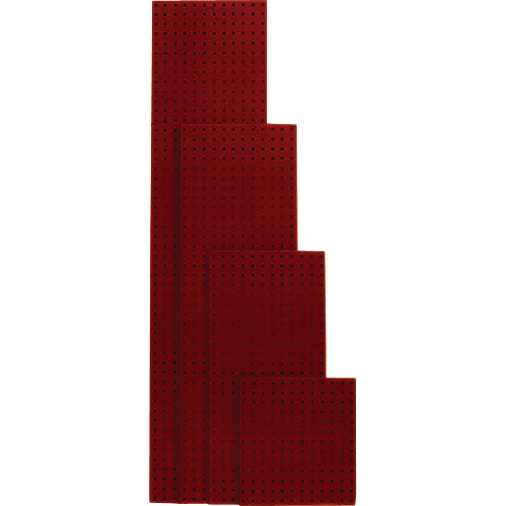 Lochplatte 495x457 mm purpurrot RAL 3004