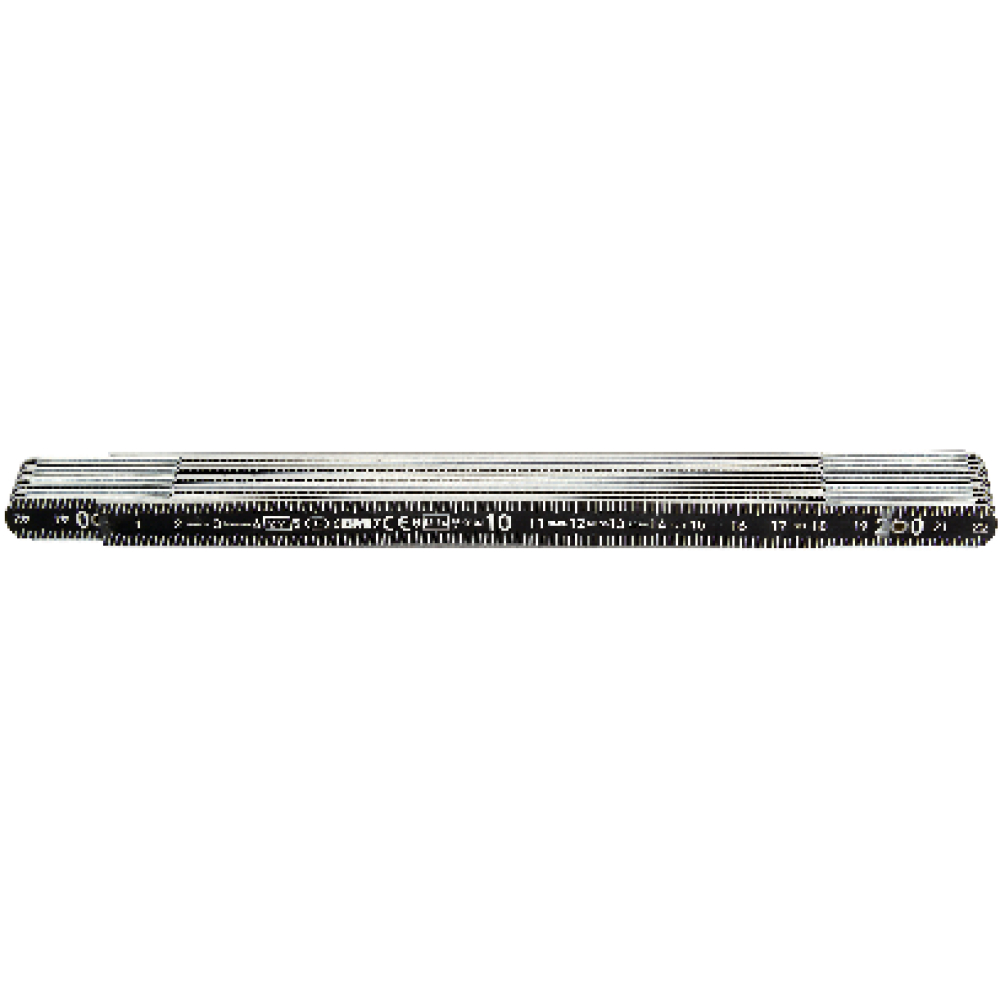Gliedermaßstab Alu 2mx14mm BMI