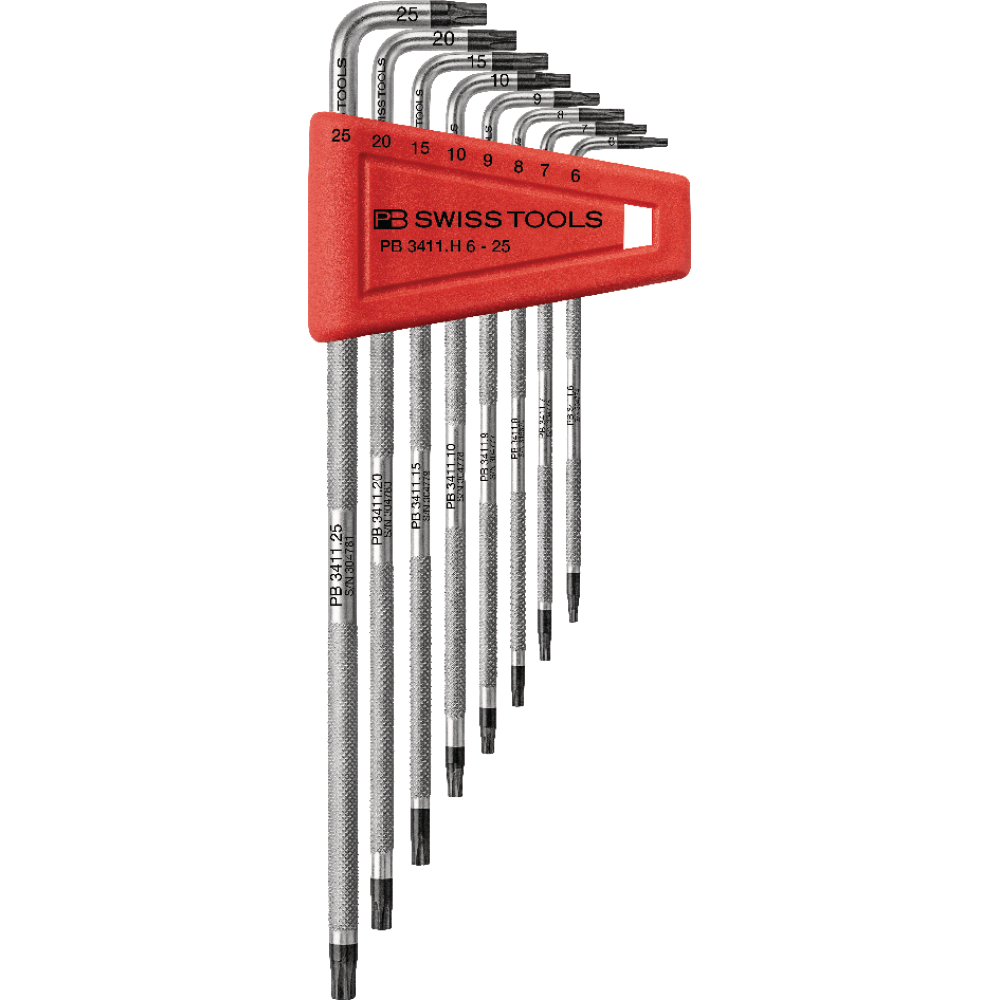 Winkelschraubendreher- Satz im Kunststoffhalter 9-teilig T6-T25 SAFETY