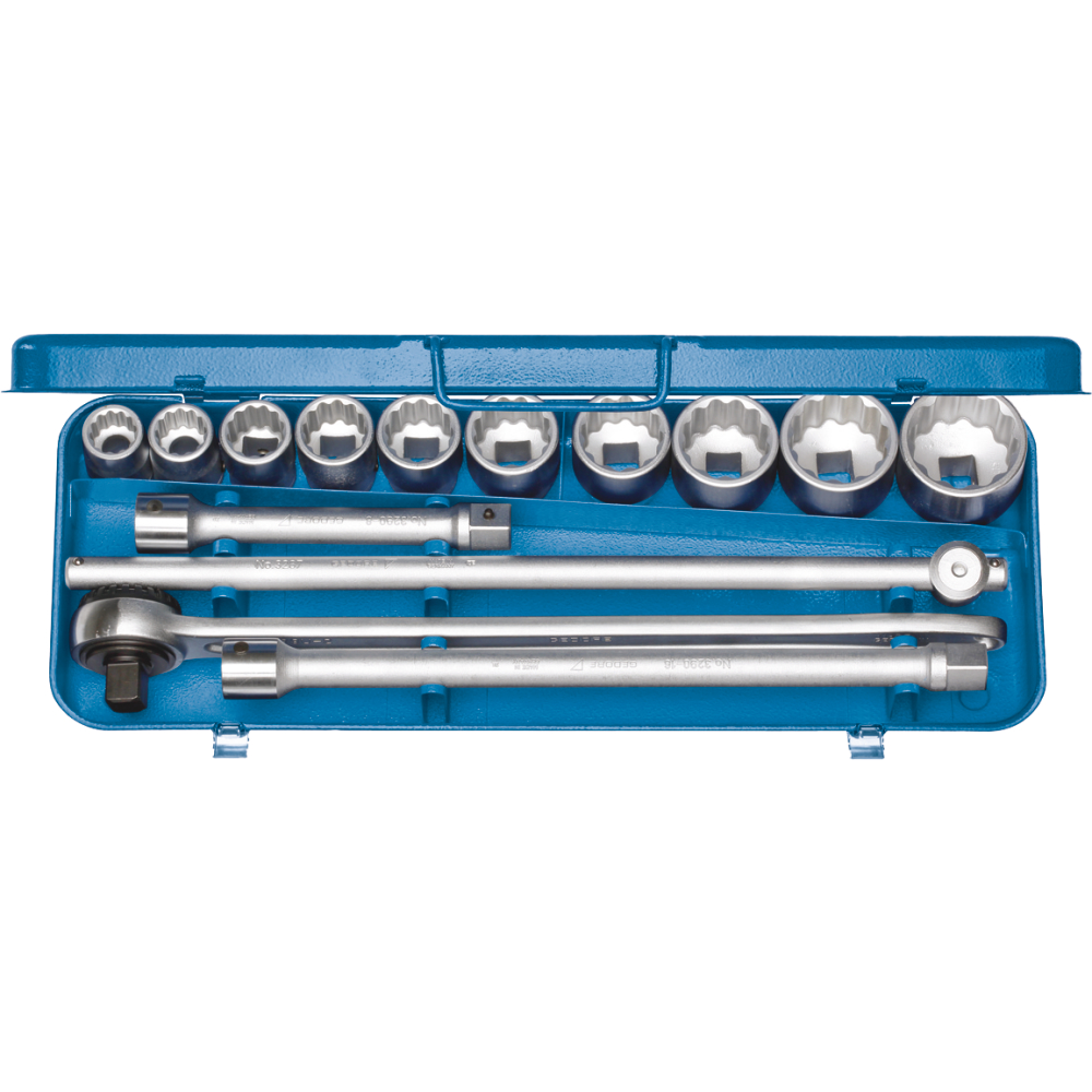 GEDORE Steckschlüsselsatz 14-tlg 3/4" AF Umschaltknarre