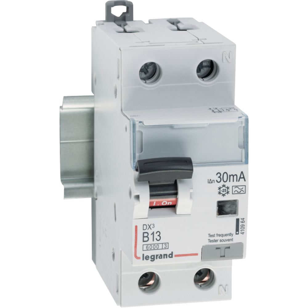 FI/LS-Schutzschalter DX„ B 16A 1-polig+N 6kA 30mA