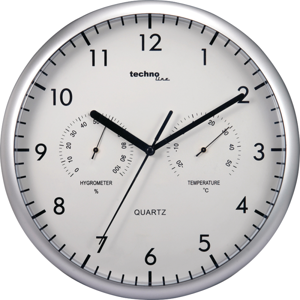 Wanduhr WT 650 silber D=260mm