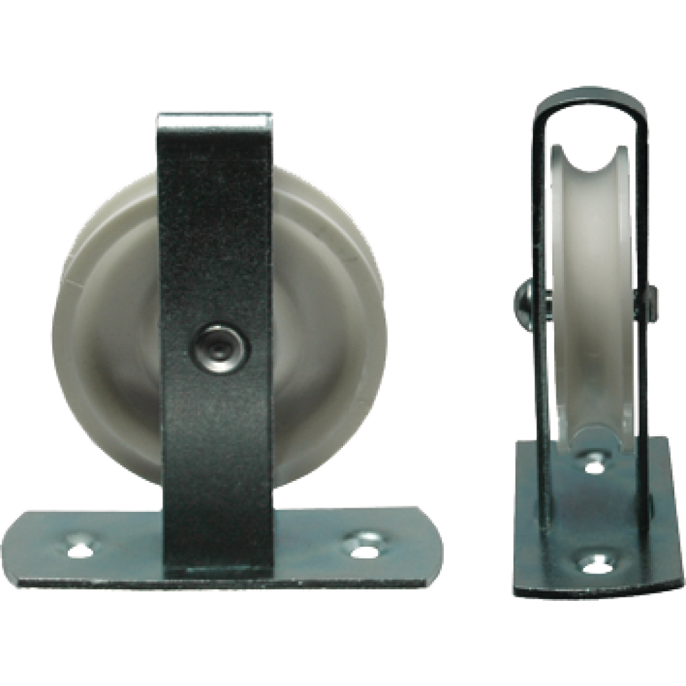 HBS-Stehrolle 40mm mit Längsplatte, Last 10kg