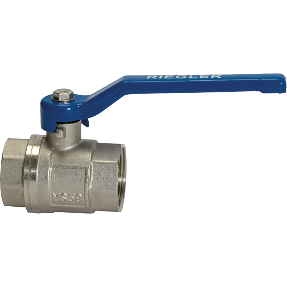 Kugelhahn valve line Hebelgriff, IG/IG G1.1/4", PN25, Messing RIEGLER