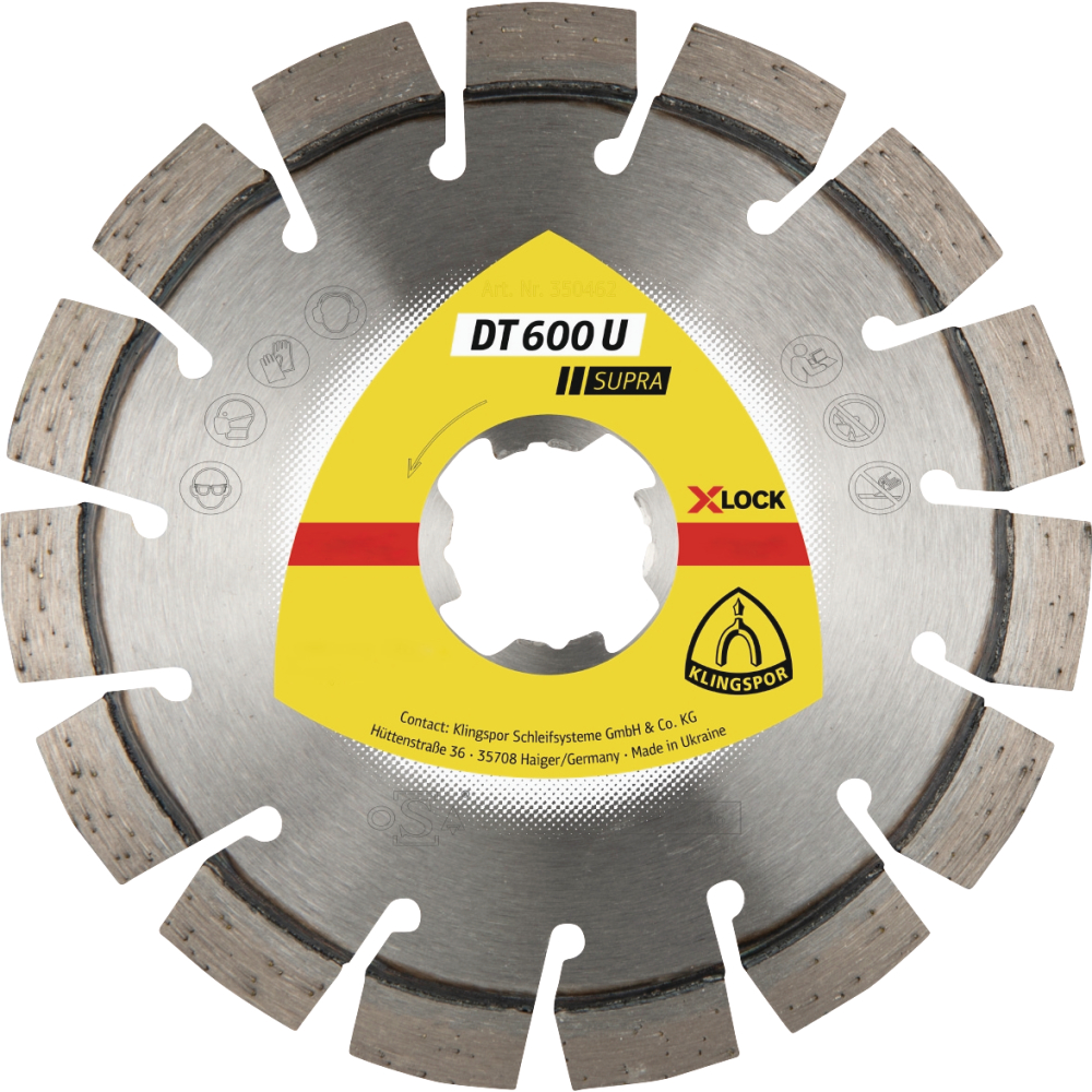 Klingspor Diamant-Trennscheibe X-LOCK 125x22,2x2,4mm DT600U
