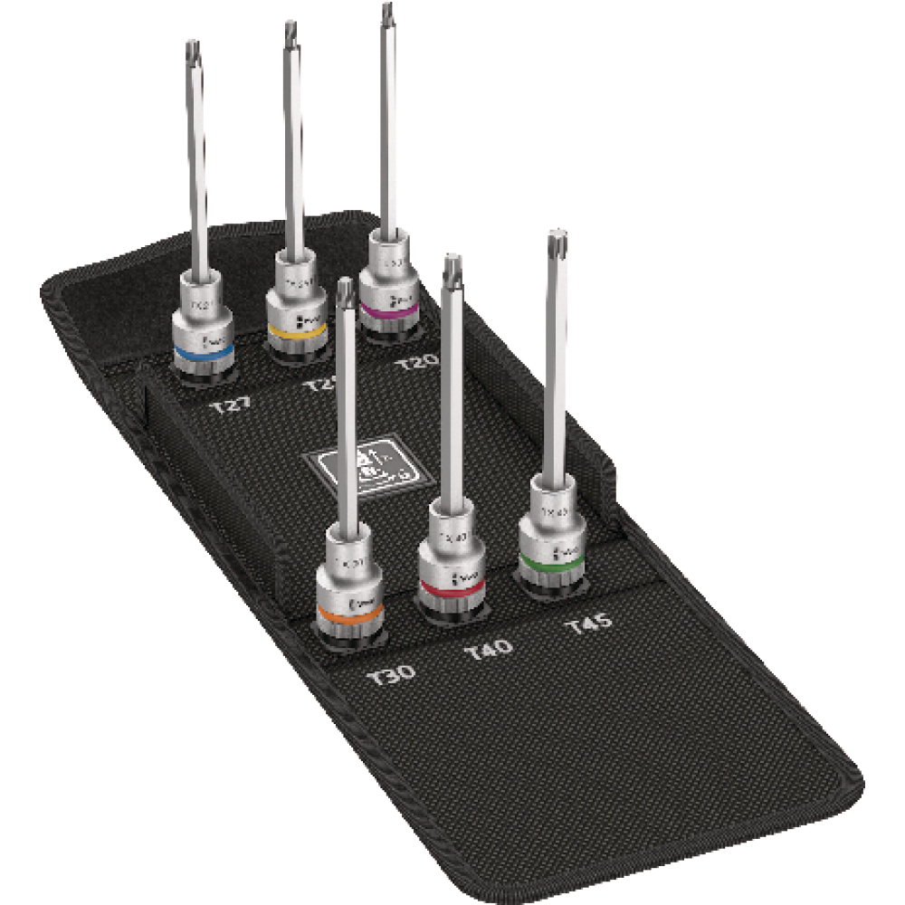 Schraubendrehereinsatz- Satz mit Haltefunktion 1/2" TX-HF20-45x140mm