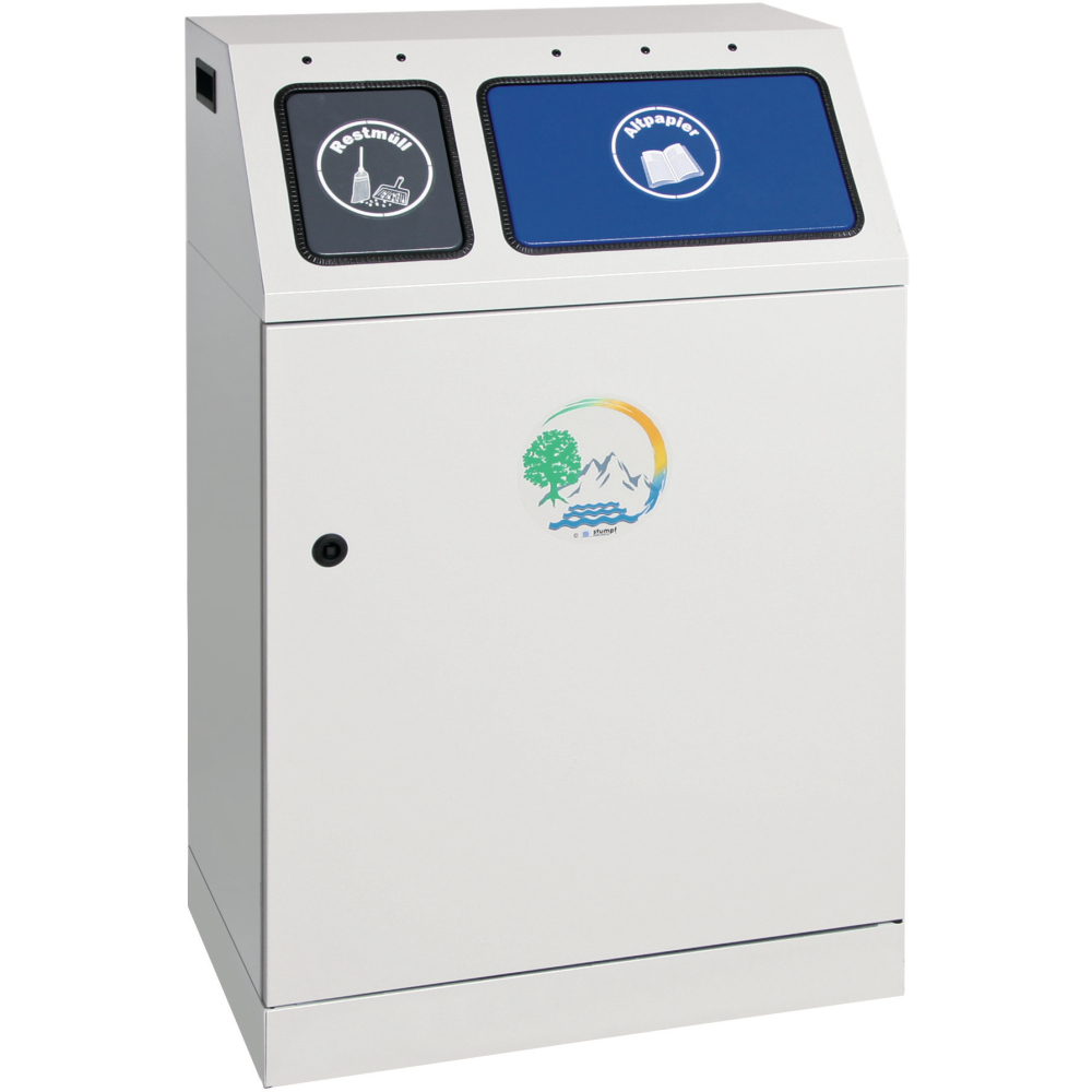Sortsystem Duplex, 1x30 1x60 Liter anthrazit,blau