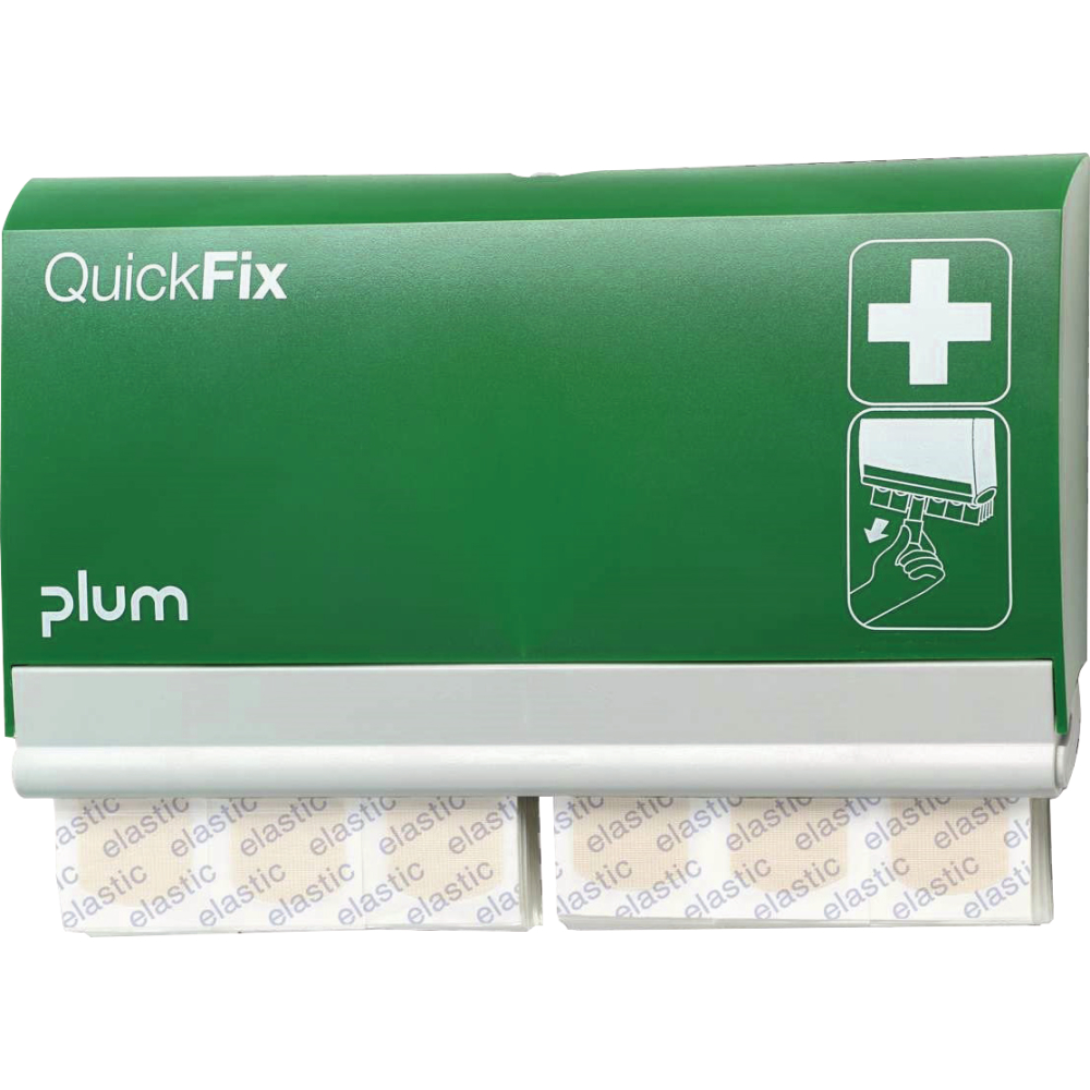 Plum Pflasterspender QuickFix mit Pflaster QuickFix Elastic 90St.
