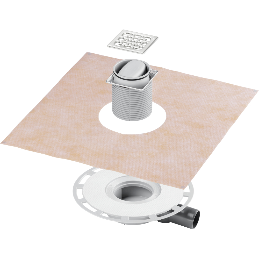 Viega Badablauf 4936.4 Kunststoff grau