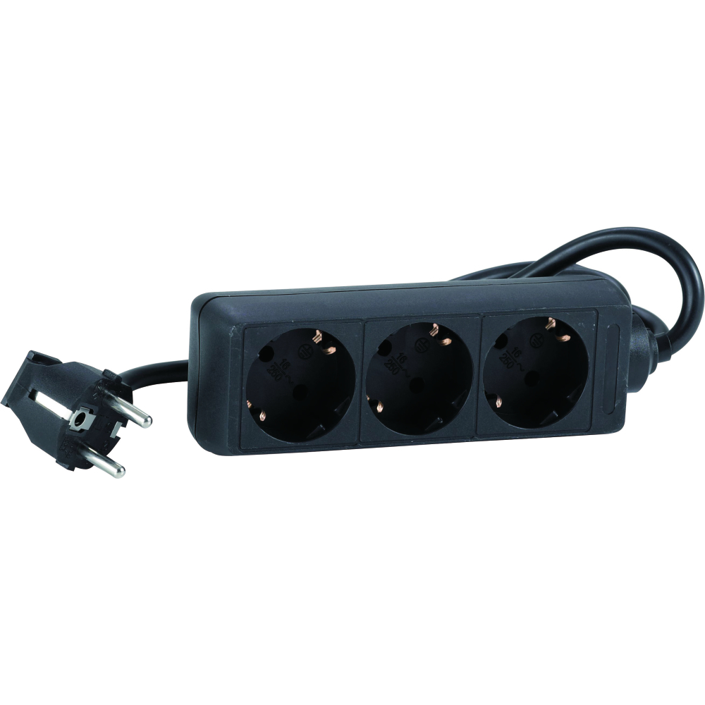 Steckdosenleiste IP20 1,4m 3-fach H05VV-F3G1,0