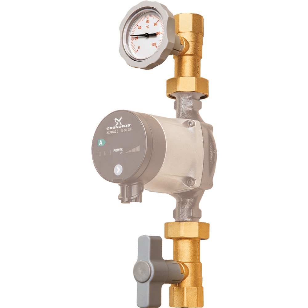 Pumpen-Absperrset C 1" o. Schwerkraftbremse