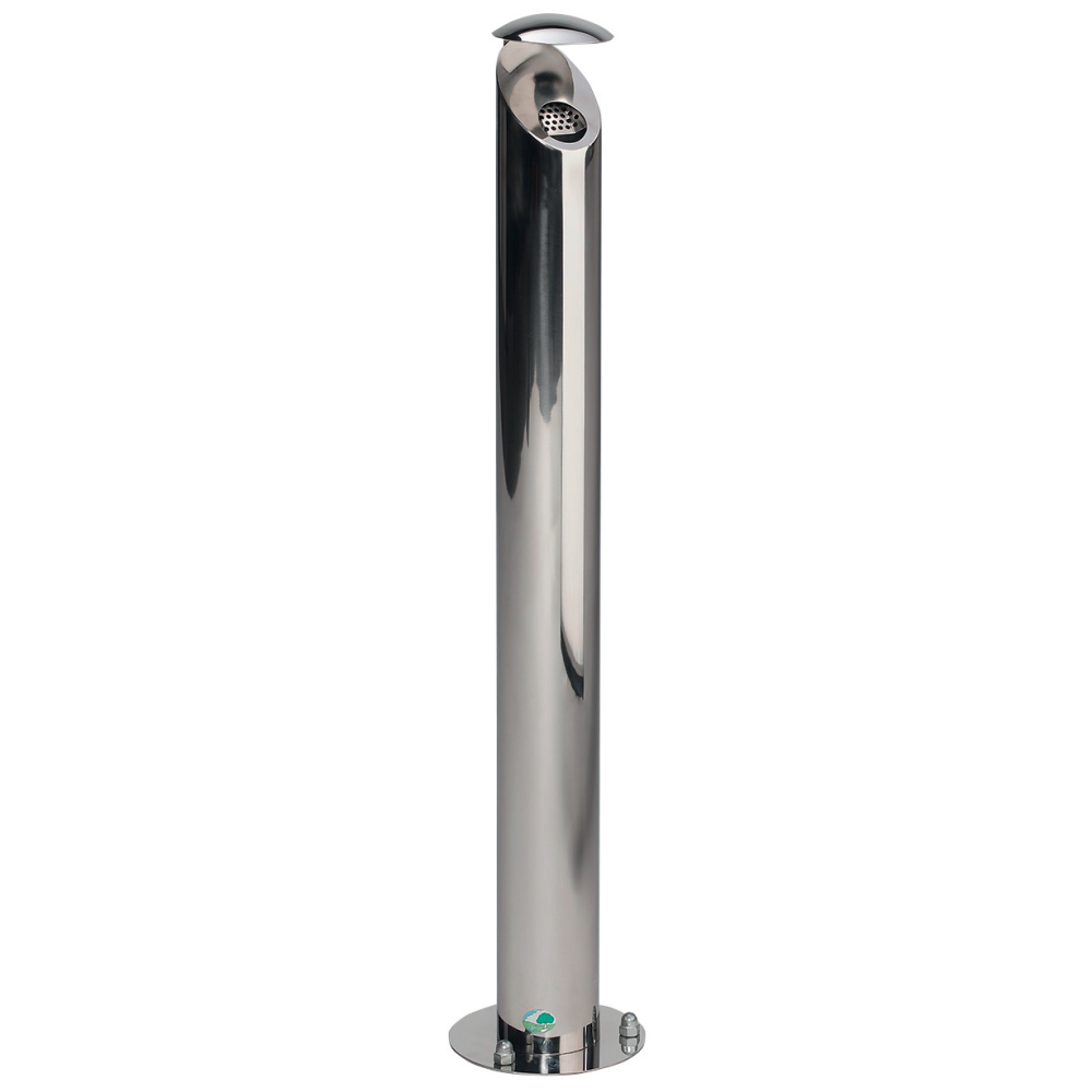 Ascher Standsäule H 103 Edelstahl poliert