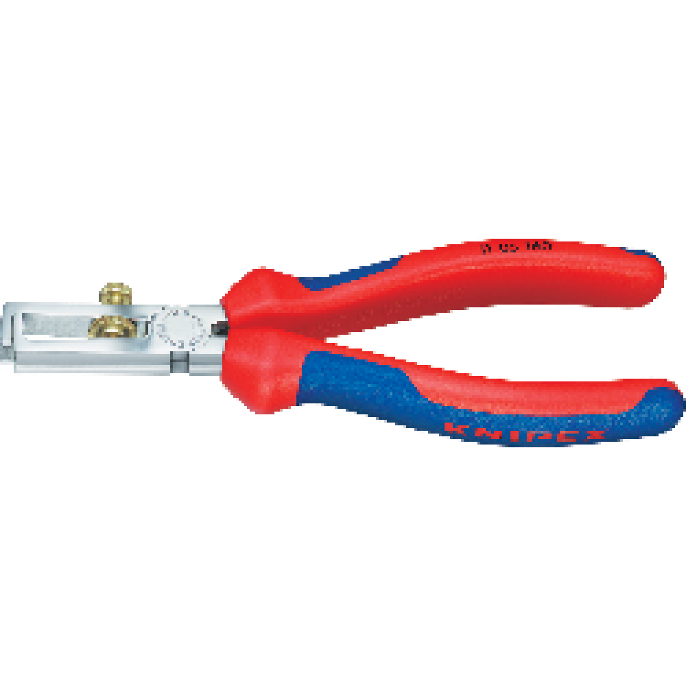 Knipex Abisolierzange verchromt mit Mehrkomponenten-Griffen 160mm