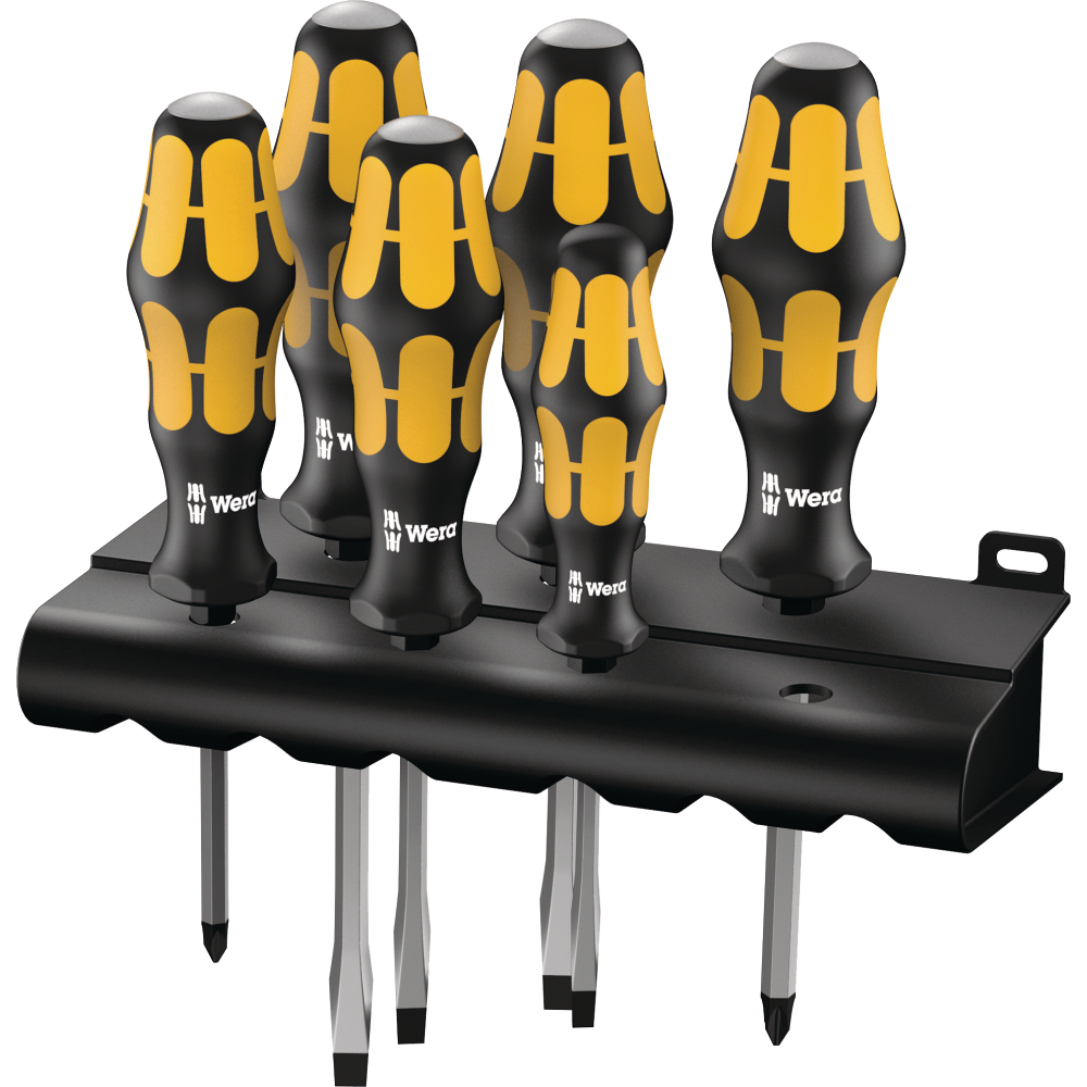 Schraubendrehersatz 6-tlg Wera 932/6 m. Schlagkappe