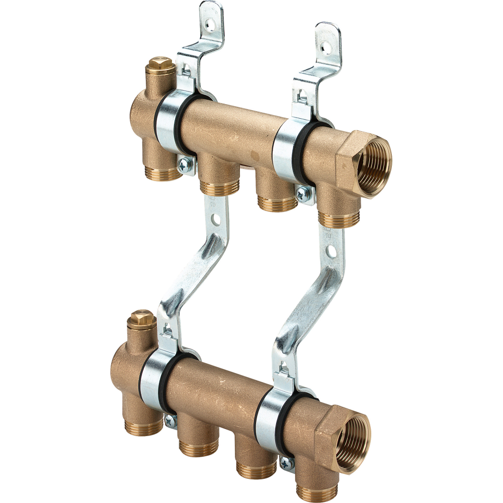Viega Verteiler 1052 in 6fach 280mm Messing