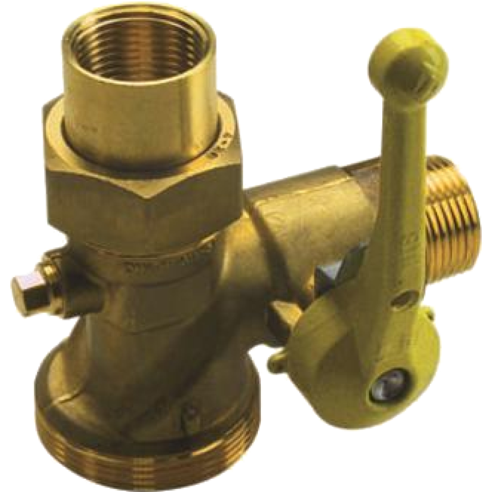 AIPS Gas-Eckkugelhahn SEPP Gas 5220.25 R1xRp1, absch., Prüf. G 1/8, f 1-R-Z, MS